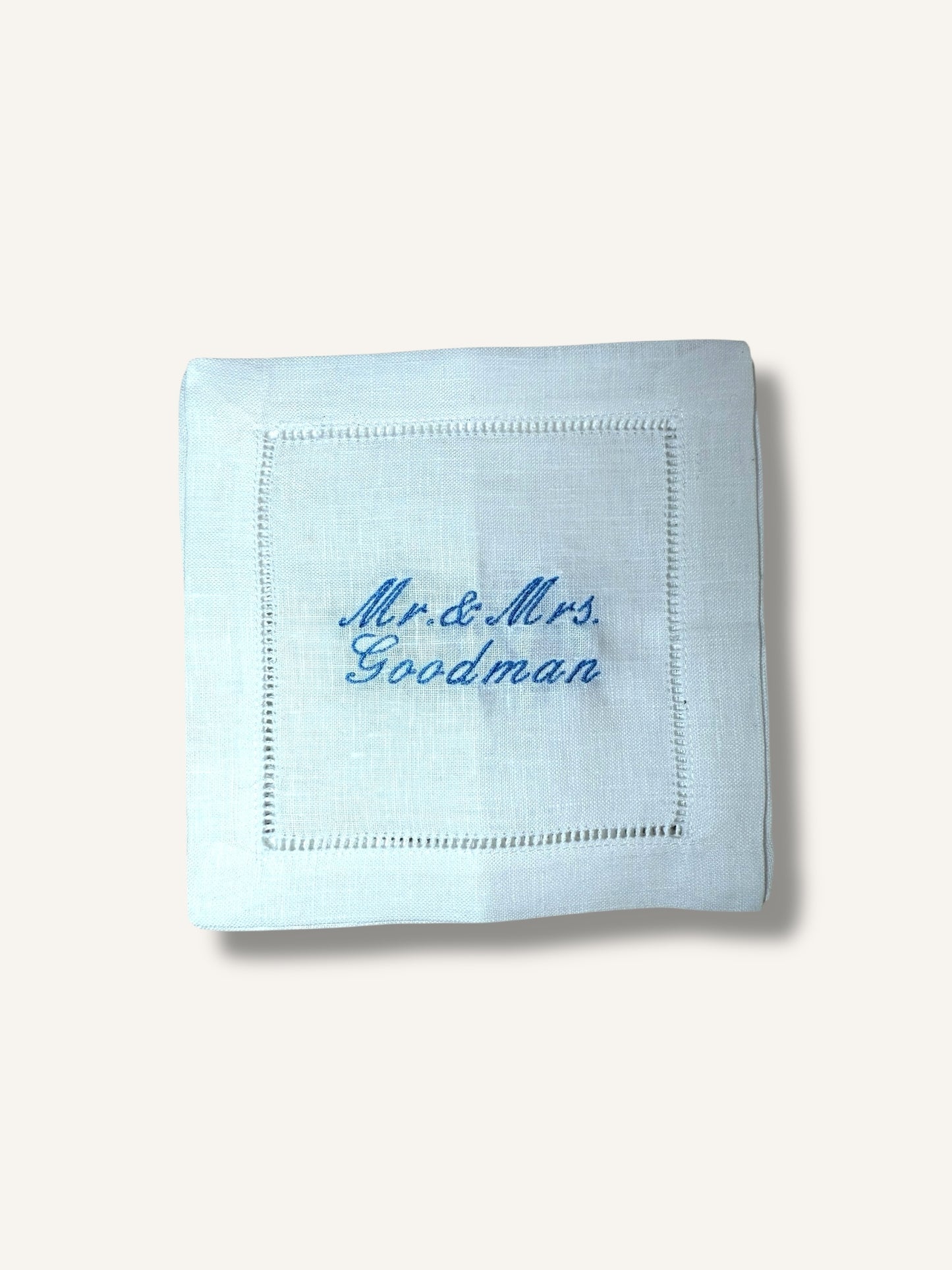 The “Mr. & Mrs.” Linen Napkins