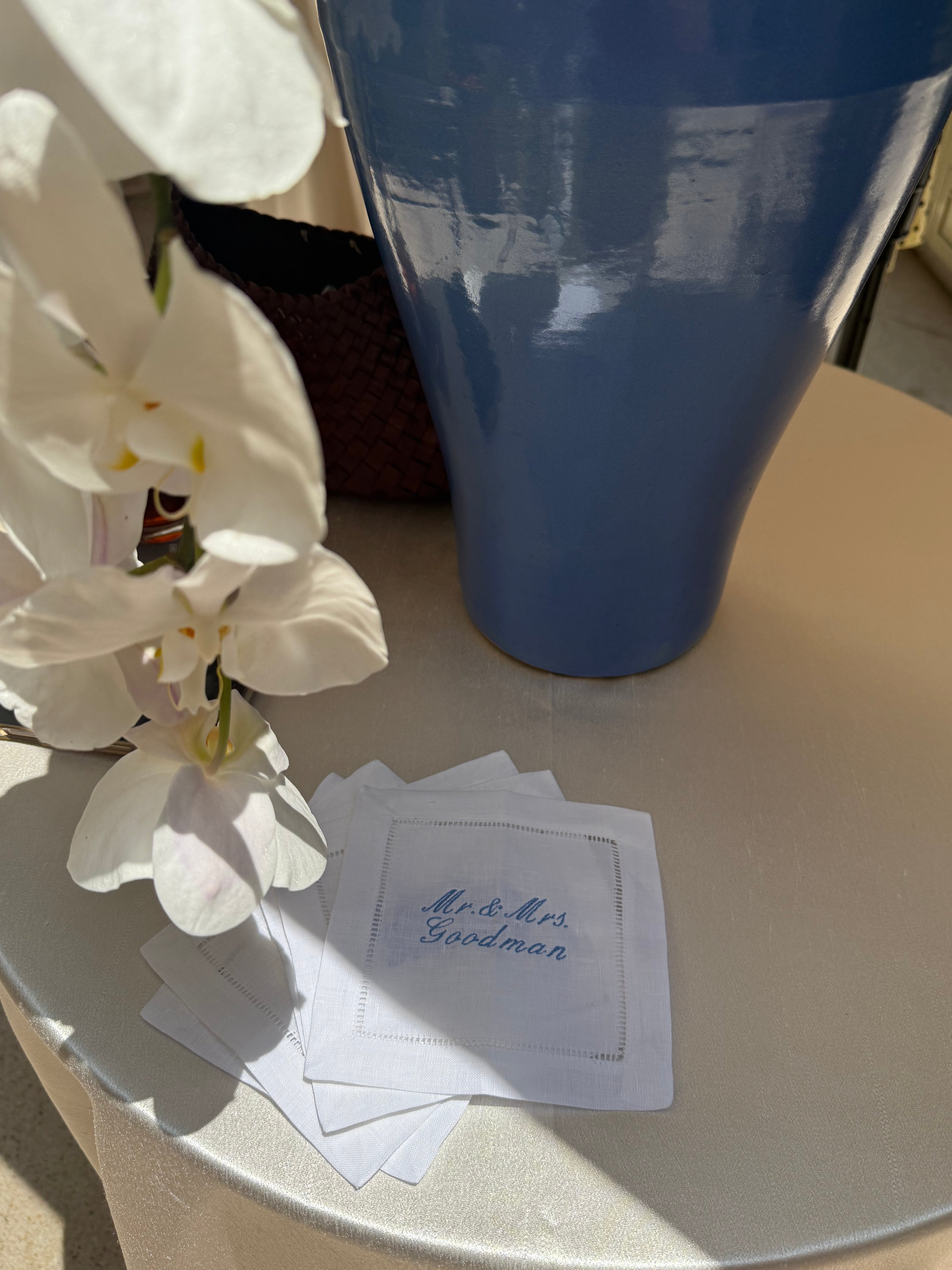 The “Mr. & Mrs.” Linen Napkins