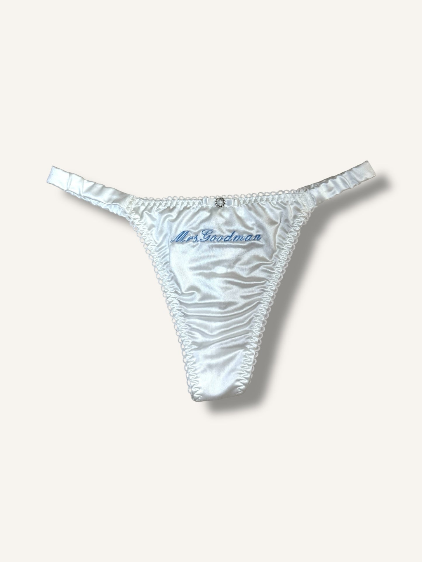 The Satin “Something Blue” Thong