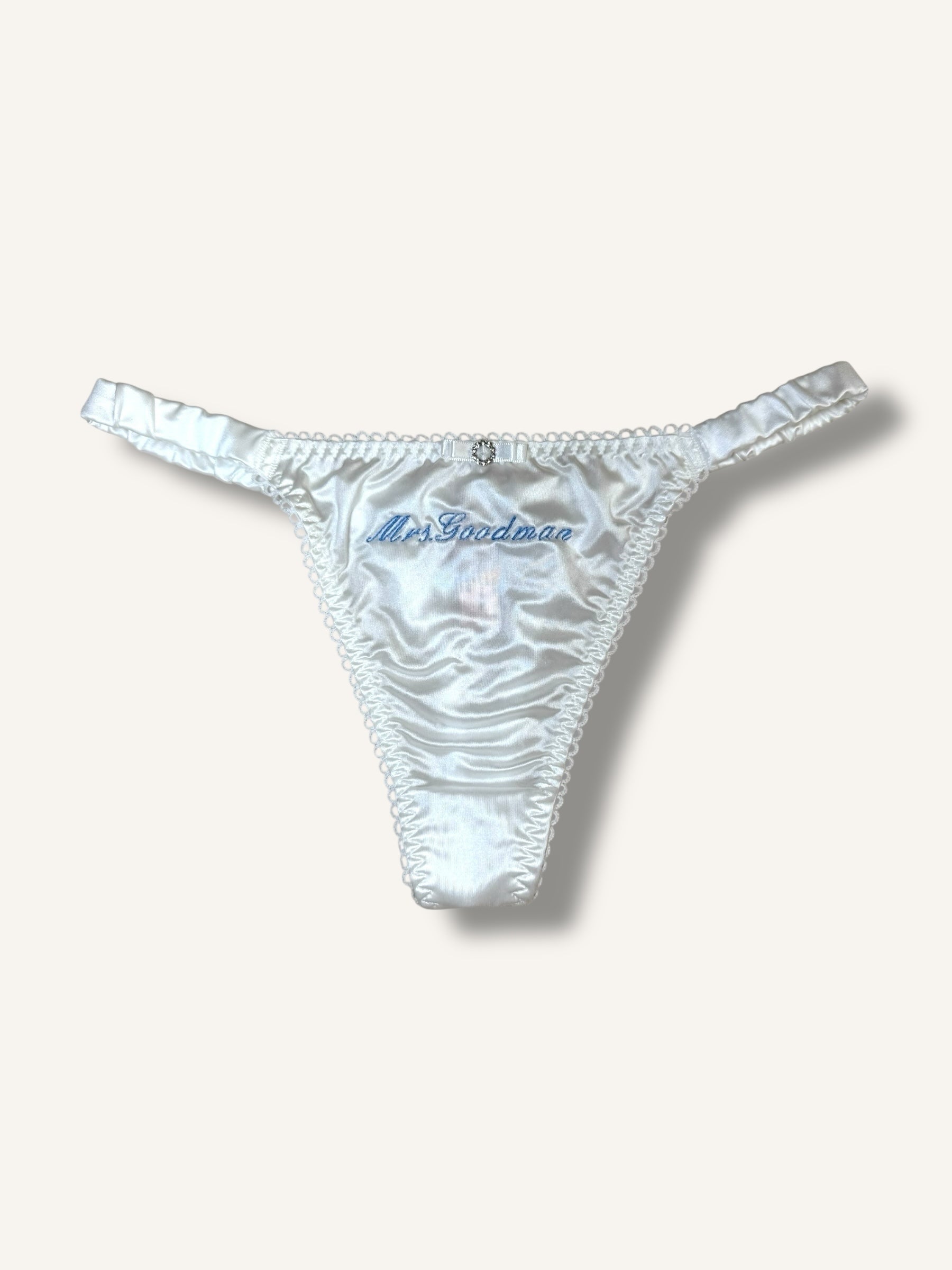 The Satin “Something Blue” Thong