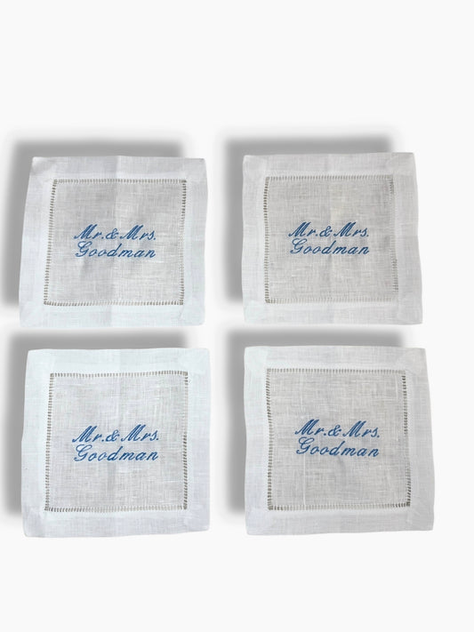 The “Mr. & Mrs.” Linen Napkins